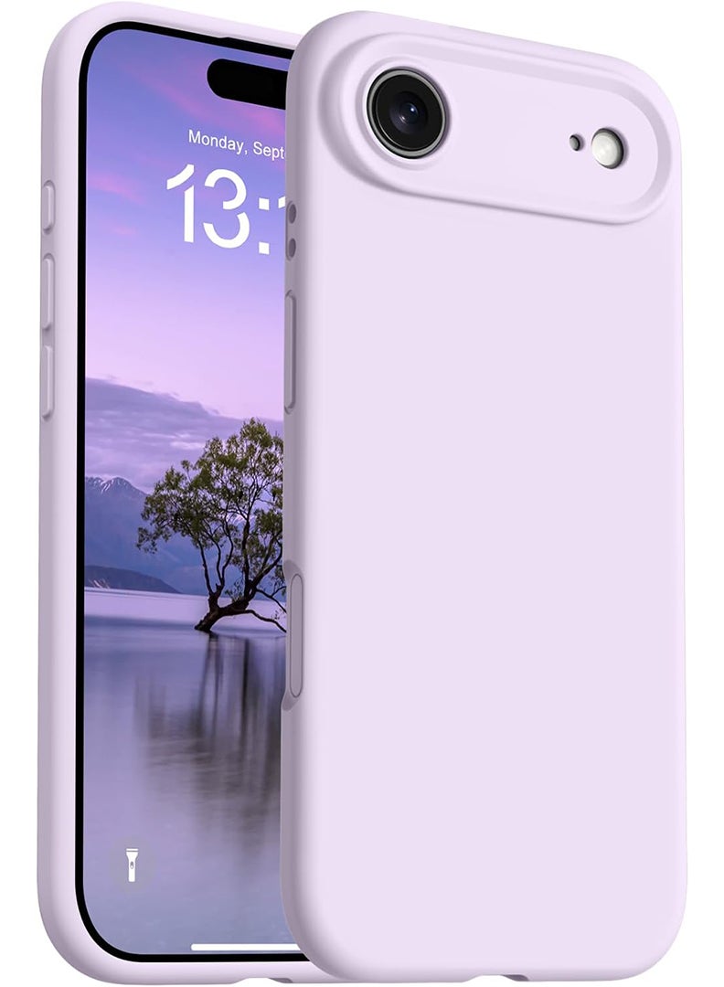Case Up Compatible with Apple iPhone 17 Air Case, Soft & Premium Liquid Silicone [Anti-Scratch Microfiber Lining] Shockproof Protective Slim Phone Cover Purple - Image 1